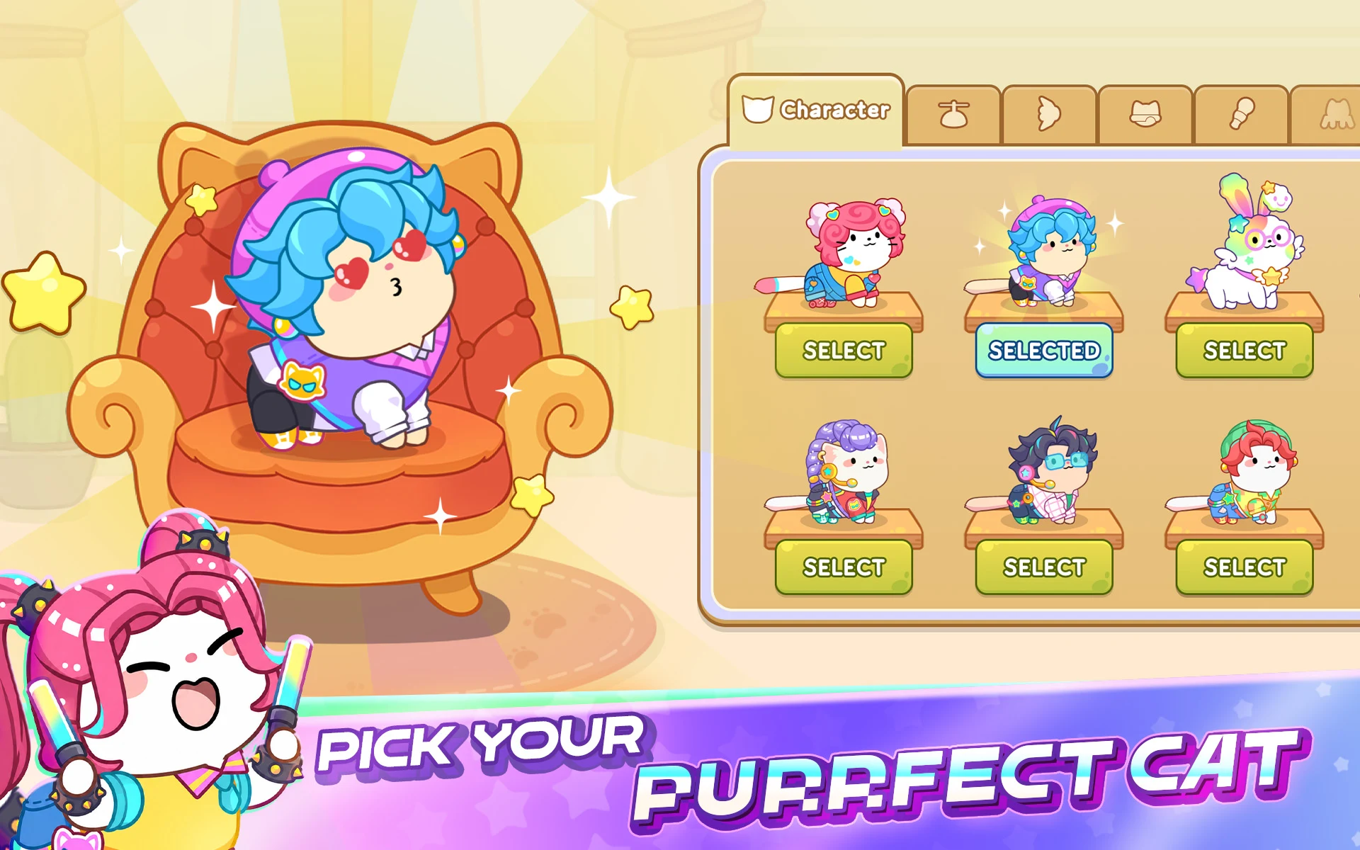 Cat Dash: Cute Cat Music Game screenshot